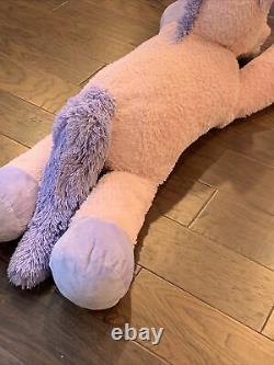 Meilleurs Jouets Géants en Peluche Licorne Rose de 48 pouces avec Oreiller en Peluche Violet