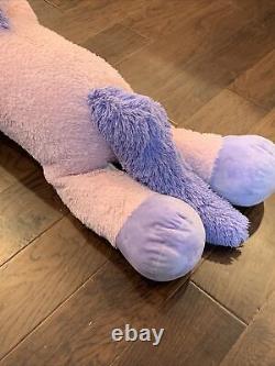 Meilleurs Jouets Géants en Peluche Licorne Rose de 48 pouces avec Oreiller en Peluche Violet