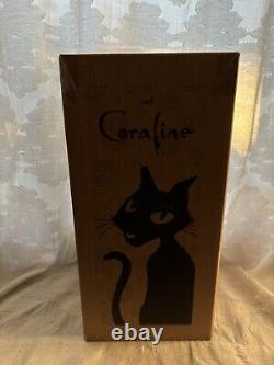 NOUVELLE figurine en peluche du chat noir Coraline avec tête et queue articulées