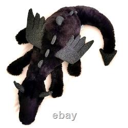 NWT Rare Amusable Onyx Dragon Grand Jouet en Peluche Épuisé Partout