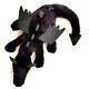 Nwt Rare Amusable Onyx Dragon Grand Jouet En Peluche Épuisé Partout