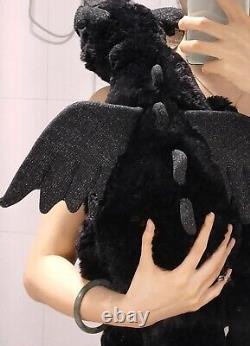 NWT Rare Amusable Onyx Dragon Grand Jouet en Peluche Épuisé Partout