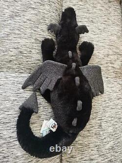 NWT Rare Amusable Onyx Dragon Grand Jouet en Peluche Épuisé Partout