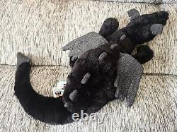 NWT Rare Amusable Onyx Dragon Grand Jouet en Peluche Épuisé Partout