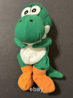Nintendo DB&A 1997 Mario Luigi Wario Yoshi Bowser Toad DK Bean Peluche Lot