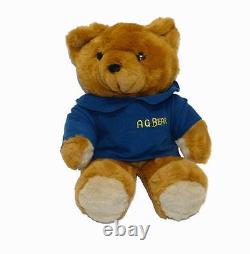 Nouveau 17 Vintage 1985 A. G. Brown Teddy Bear Stuffed Animal Plush Toy With Voice Box