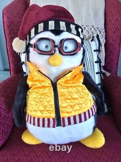 Nouveau Jouet en Peluche de Pingouin de la Série TV d'Amis Hugsy avec Gilet Doré et Lunettes par Debbie Mumm 20