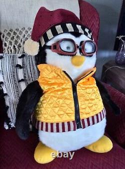 Nouveau Jouet en Peluche de Pingouin de la Série TV d'Amis Hugsy avec Gilet Doré et Lunettes par Debbie Mumm 20