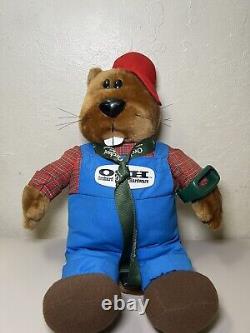 Orchard Supply Hardware OSH 16 Beaver Peluche Animal Très Rare