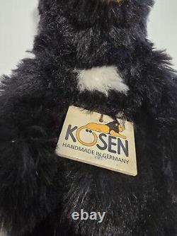 Ours Noir en Peluche par Kosen / Kösen 14 RARE Très Haute Qualité Collectionneurs Peluche