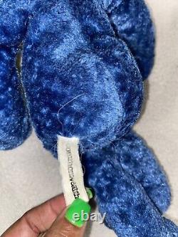 Ours en peluche bleu Commonwealth en chenille rembourrée de billes, animal en peluche 1999 1994