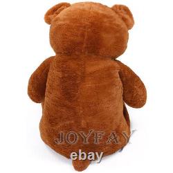 Ours en peluche géant Joyfay, 91/230cm, Cadeau d'anniversaire ou de la Saint-Valentin, Marron foncé