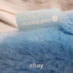 Ourse en peluche Morning Glory Blue White Bear 9.5 1994 Rare Avec Étiquette Lune