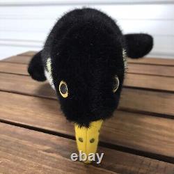 Ourson en peluche original Hermann Teddy, pingouin, fabriqué en Allemagne, taille 12.