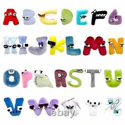Peluche Alphabet Lore, 26 jouets d'animaux, amusante peluche en forme de lettres de l'alphabet.