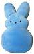 Peluche Lapin Peeps Bleu Avec étiquette Originale De Taille énorme 32, Neuf