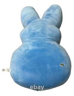 Peluche Lapin Peeps Bleu avec étiquette originale de taille énorme 32, neuf