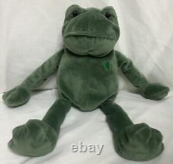 Peluche Portland Frankie Lee Frog 14 Vert Animal en peluche de collection retiré difficile à trouver