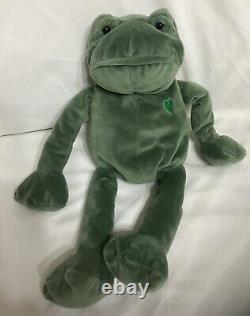 Peluche Portland Frankie Lee Frog 14 Vert Animal en peluche de collection retiré difficile à trouver