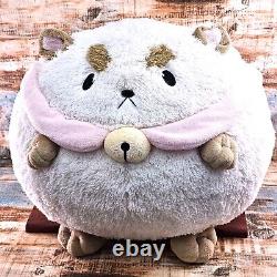 Peluche Squishable Puppycat blanche et crème avec collier rose en peluche rare et difficile à trouver