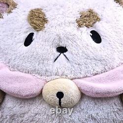 Peluche Squishable Puppycat blanche et crème avec collier rose en peluche rare et difficile à trouver