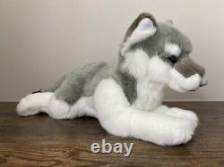 Peluche de loup gris tzigane avec étiquette Rare