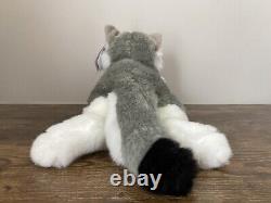 Peluche de loup gris tzigane avec étiquette Rare