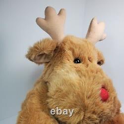 Peluche de renne doux rêves de Noël des années 1990 de Sears, 16 pouces, numéro 55610.