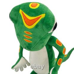 Peluche mascotte du gécko Geico, lézard vert publicitaire en peluche