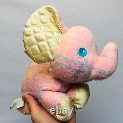 Playskool Elephant Snuzzles En Peluche D'animaux Farcis Imprimé Vintage Flaws Lire