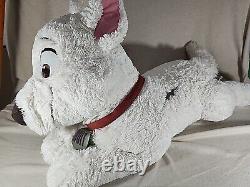 RARE Vtg BOLT 30 Chien couché Grand Jumbo Peluche Disney Store Animal en peluche