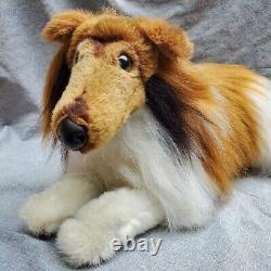 Réaliste Collie Sheltie Shetland Puppy Dog 20 Peluches D'animaux Couchés Vers Le Bas