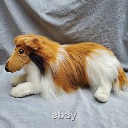 Réaliste Collie Sheltie Shetland Puppy Dog 20 Peluches D'animaux Couchés Vers Le Bas