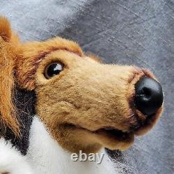 Réaliste Collie Sheltie Shetland Puppy Dog 20 Peluches D'animaux Couchés Vers Le Bas