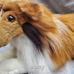 Réaliste Collie Sheltie Shetland Puppy Dog 20 Peluches D'animaux Couchés Vers Le Bas