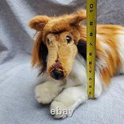 Réaliste Collie Sheltie Shetland Puppy Dog 20 Peluches D'animaux Couchés Vers Le Bas