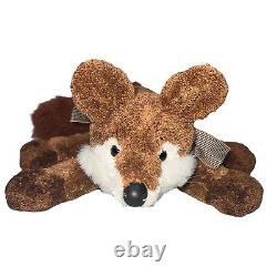 Red Fox Plush Realistic Frappy Beans Gingham Bow Animal Adventure 2003 20 Pouces