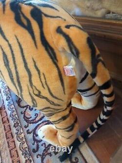 Tigre géant en peluche debout, taille réelle, de Fiesta 46 L X 23 T