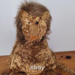Traduisez ce titre en français : Peluche Ultra Rare HTF Jellycat Bunglie Lion 15 Bean Plush Floppy Stuffed Animal