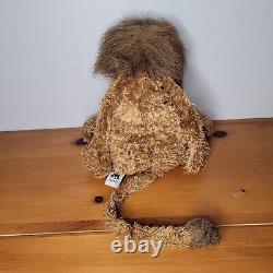 Traduisez ce titre en français : Peluche en forme de lion Jellycat Brown Wild Thing ULTRA RARE HTF en peluche souple et rembourrée