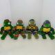 Vtg Rare Tmnt Tortues Ninja Adolescents Mutants De Playmates Ensemble De Quatre Peluches De 13 Pouces 1989