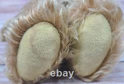 Vieille Peluche Mohair Ours En Peluche Étouffé Animal Yeux En Verre Jointé 15