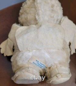 Visage en caoutchouc Rushton RARE Chouette en peluche clignotante avec étiquette de création étoile