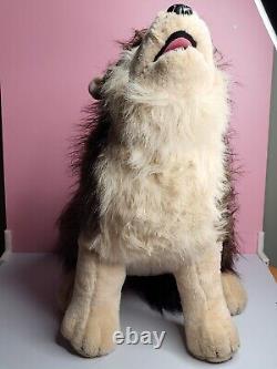 Wild Republic 24 Loup réaliste en peluche grand peluche animal hurlant Rare