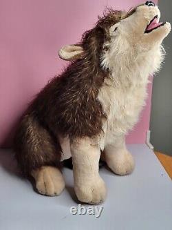 Wild Republic 24 Loup réaliste en peluche grand peluche animal hurlant Rare