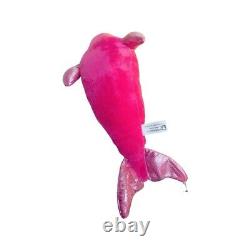 Wildlife Artists Hot Pink Metallic Dolphin Plush Animal Farci 15valentine