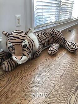 
	  
<br/>
Peluches tigre géant en taille réelle Peeple Pals Vintage 50